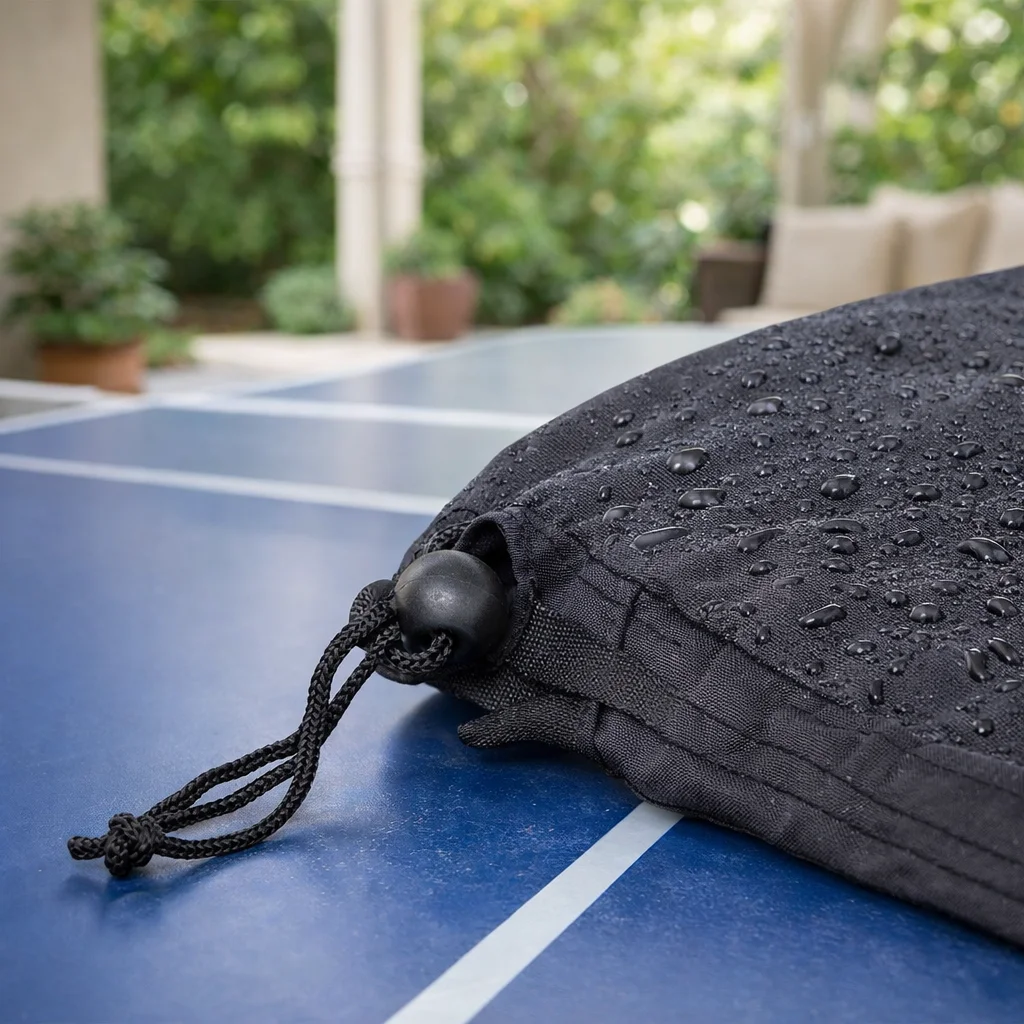Heavy Duty Ping Pong Table Cover Waterproof - lifestyle view